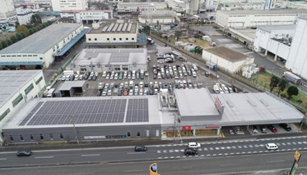 埼玉日産狭山店/サイニチBP狭山工場の太陽光発電